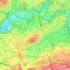 Mappa topografica Bernex, altitudine, rilievo