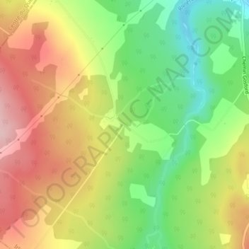 Mappa topografica Le Cent-Ans, altitudine, rilievo