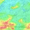 Mappa topografica Rillaar, altitudine, rilievo