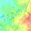Mappa topografica La Mulnière, altitudine, rilievo