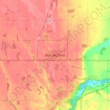 Mappa topografica Bon Accord, altitudine, rilievo
