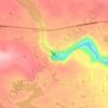 Mappa topografica Churchill Falls, altitudine, rilievo