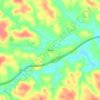 Mappa topografica Beulah, altitudine, rilievo