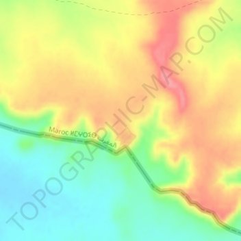 Mappa topografica H 16, altitudine, rilievo