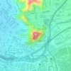 Mappa topografica Cerro San Cristóbal, altitudine, rilievo