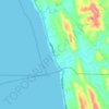 Mappa topografica Rabon, altitudine, rilievo