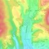 Mappa topografica Le Chatelard, altitudine, rilievo
