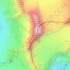 Mappa topografica Dents des Bouquetins, altitudine, rilievo