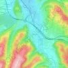 Mappa topografica Ozon-Darré, altitudine, rilievo