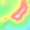 Mappa topografica Lauca, altitudine, rilievo