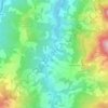 Mappa topografica Ponte di Verzuno, altitudine, rilievo