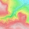 Mappa topografica Clydach, altitudine, rilievo