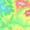 Mappa topografica La Peral, altitudine, rilievo