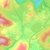 Mappa topografica Izarra, altitudine, rilievo