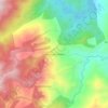 Mappa topografica Vereda La Culebra, altitudine, rilievo