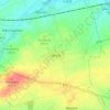 Mappa topografica Ganzig, altitudine, rilievo