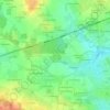 Mappa topografica La Guère, altitudine, rilievo