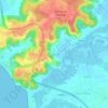 Mappa topografica Curca, altitudine, rilievo