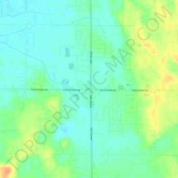 Mappa topografica Dorr, altitudine, rilievo
