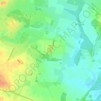 Mappa topografica Craigellie, altitudine, rilievo