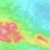 Mappa topografica Τανάγρα, altitudine, rilievo