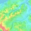 Mappa topografica Zuhibar, altitudine, rilievo