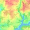 Mappa topografica Lanmeur, altitudine, rilievo