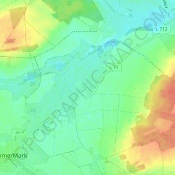 Mappa topografica Zagelsdorf, altitudine, rilievo