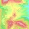 Mappa topografica Monticchio, altitudine, rilievo