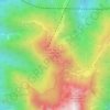 Mappa topografica Monte Lussari, altitudine, rilievo