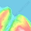 Mappa topografica Glenarm, altitudine, rilievo