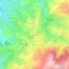 Mappa topografica La Coissière, altitudine, rilievo