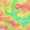 Mappa topografica Binzenbach, altitudine, rilievo