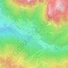 Mappa topografica Santa Fosca, altitudine, rilievo