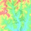 Mappa topografica Três Figos, altitudine, rilievo