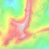 Mappa topografica Dome du Tsan - Nord, altitudine, rilievo