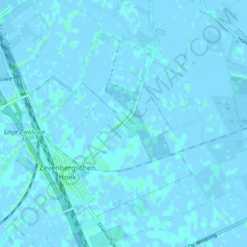 Mappa topografica Strooiendorp, altitudine, rilievo