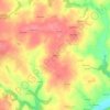 Mappa topografica Linguen, altitudine, rilievo