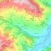 Mappa topografica Pastori, altitudine, rilievo