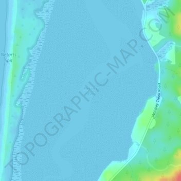Mappa topografica Netarts Bay, altitudine, rilievo