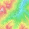 Mappa topografica San Bernolfo, altitudine, rilievo