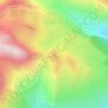 Mappa topografica Roc d'Enfer, altitudine, rilievo