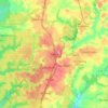 Mappa topografica Souza, altitudine, rilievo