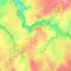 Mappa topografica Atré, altitudine, rilievo