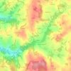 Mappa topografica Lapeyrière, altitudine, rilievo