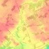 Mappa topografica Melrose, altitudine, rilievo