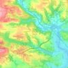 Mappa topografica La Coudraie, altitudine, rilievo