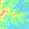 Mappa topografica Ganjigere, altitudine, rilievo