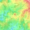 Mappa topografica Puiffe, altitudine, rilievo