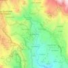 Mappa topografica Ciudad de Lima, altitudine, rilievo